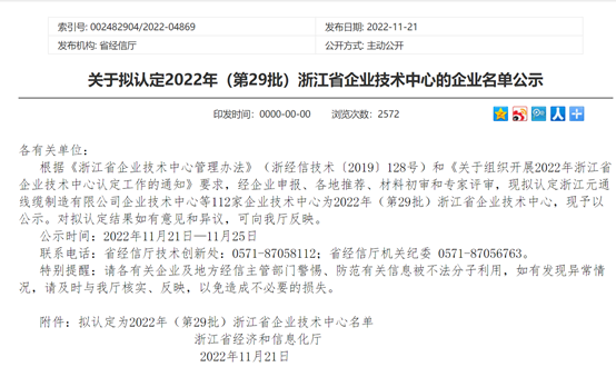 浙江省企業(yè)技術(shù)中心！本松新材首次申報(bào)并光榮上榜